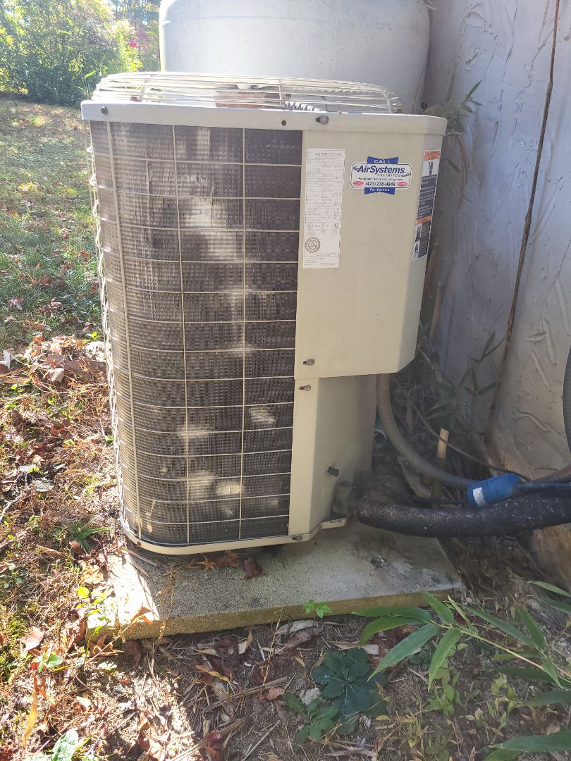 Fall maintenance. Performed service on Bryant split system heat pump
