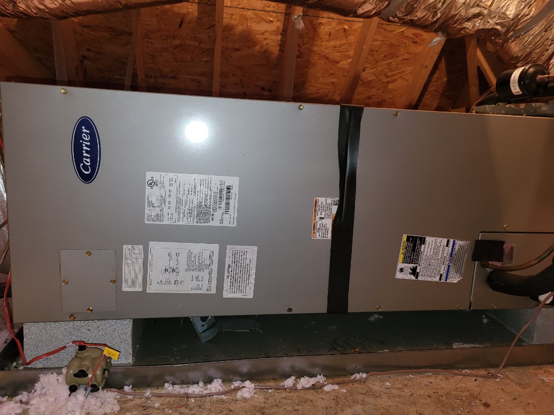 Fall maintenance. Performed service on Carrier gas package unit and split system heat pump