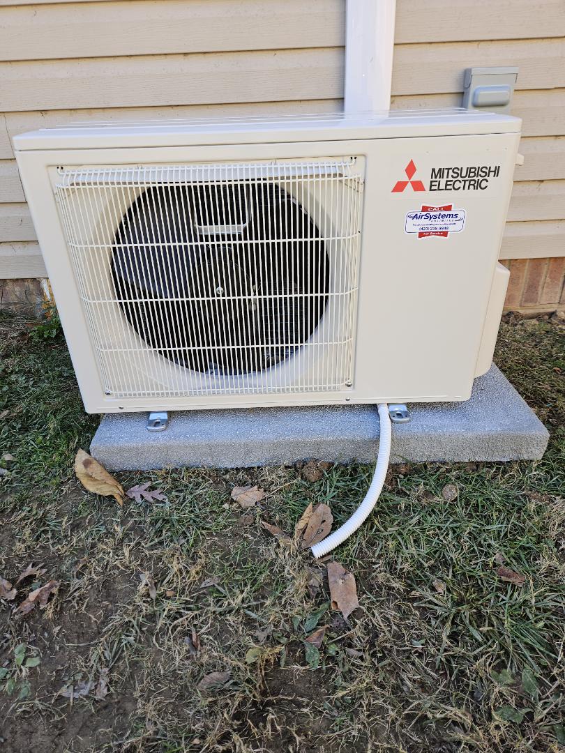 Installation. Installed new Mitsubishi minisplit heat pump. 