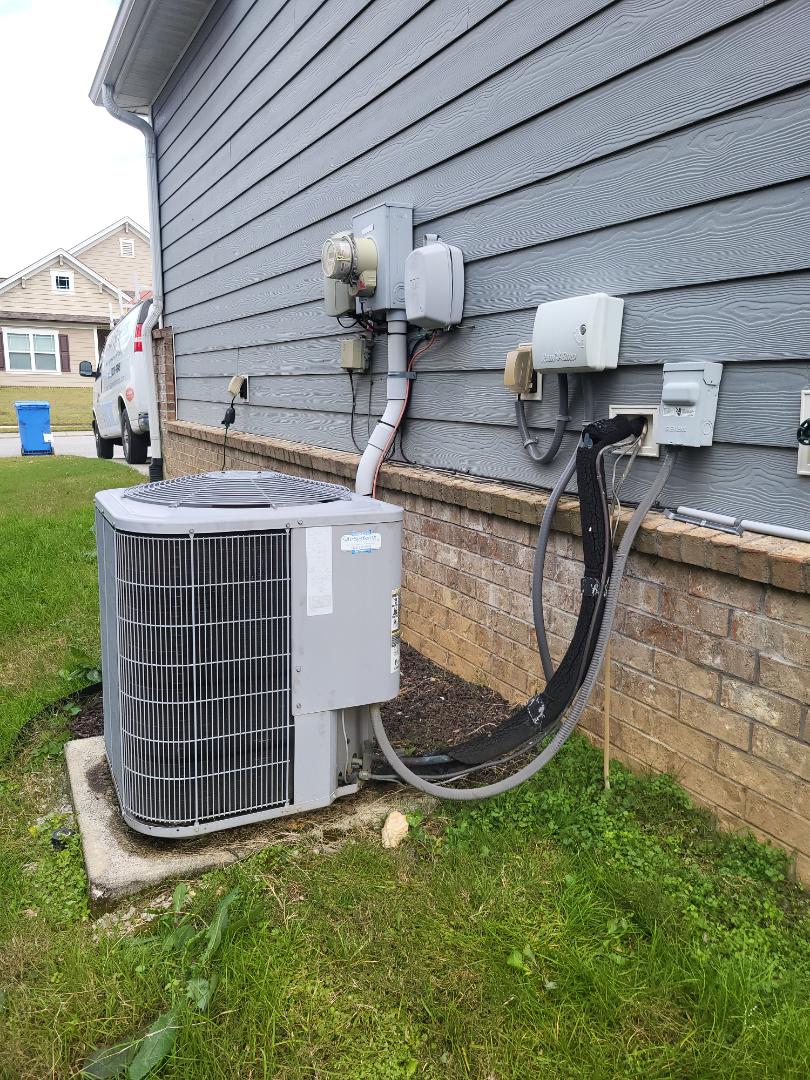 Fall maintenance. Performed service on Carrier split system heat pumps