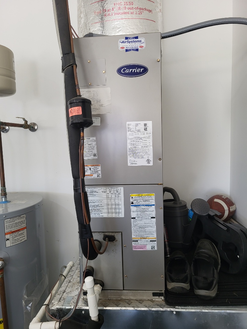 Fall maintenance. Performed service on Carrier split system heat pumps