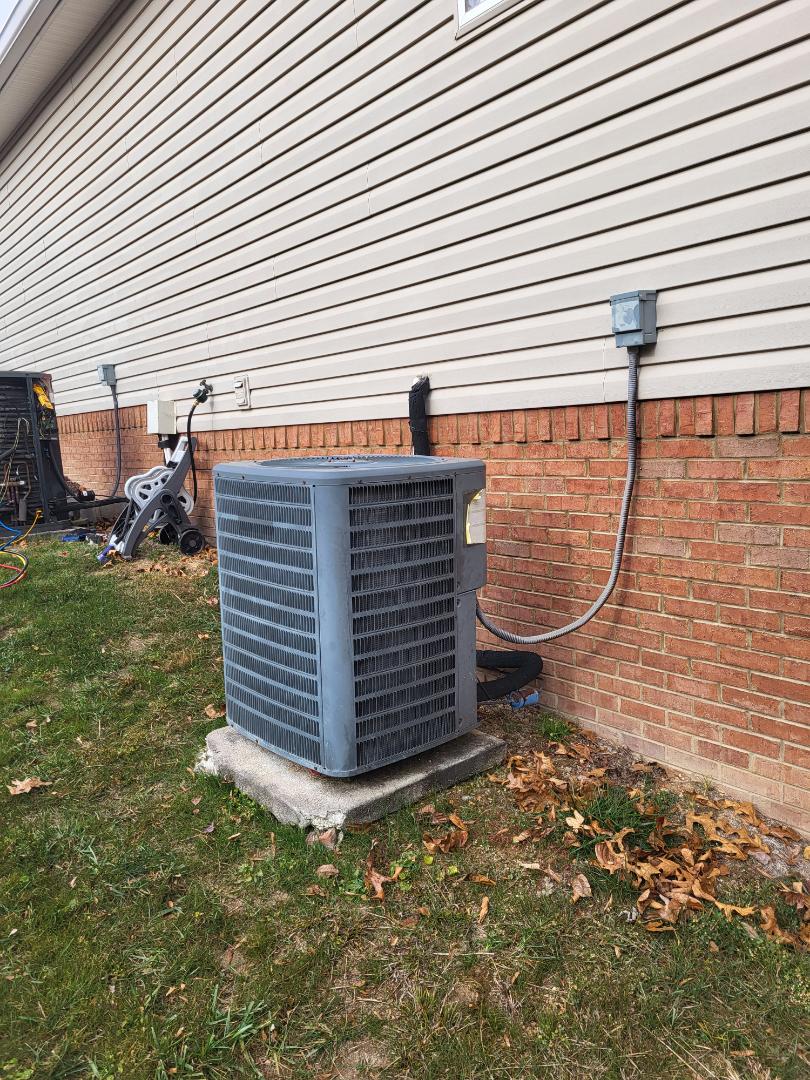 Fall maintenance. Performed service on Trane and Goodman split system heat pumps
