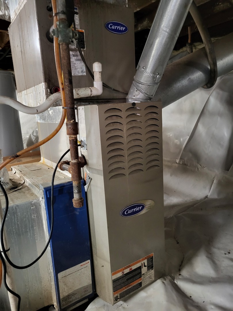 Fall maintenance. Performed service on Carrier furnace and Tempstar split system heat pump