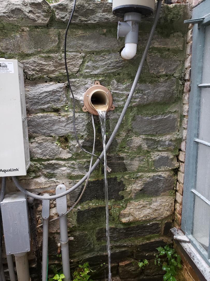 Installing storm drainage Installing storm drainage