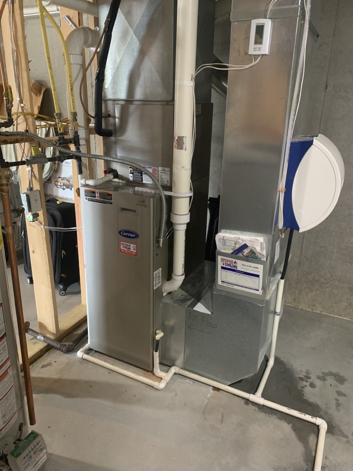 Performed a furnace tune up on a carrier furnace at a home in otsego, MN!