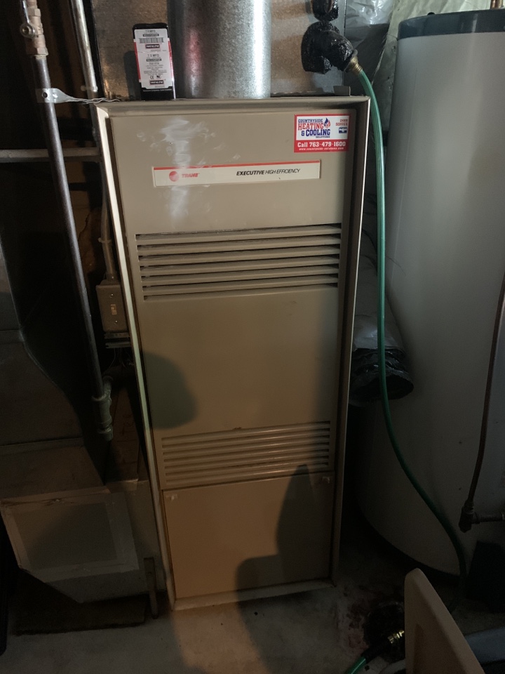 Repaired a blower fan in a trane furnace at a home in Eden prairie, MN!