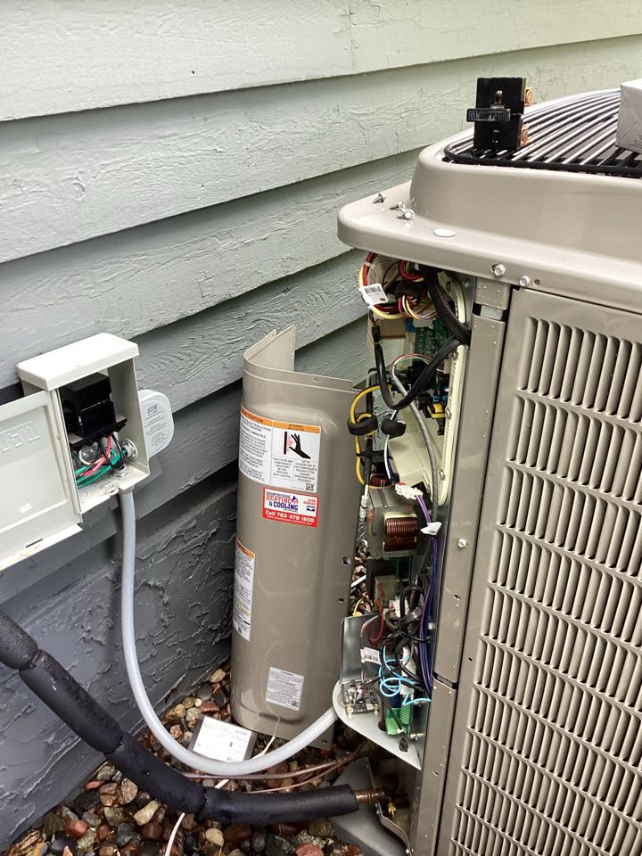 Inverter air conditioner maintenance and surge protector installation in loretto mn 55357