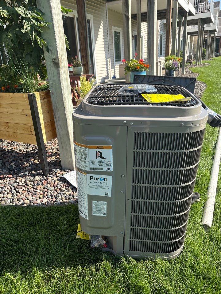 install furnace, AC, and coil. Chaska, Minnesota. 