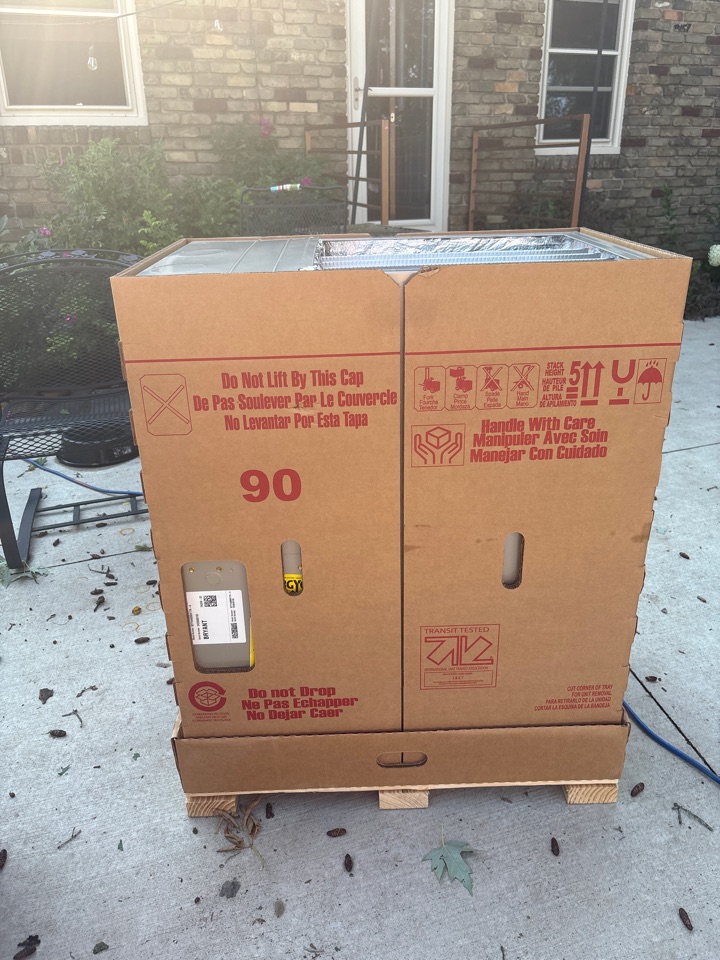install furnace, HP and coil. Roseville, Minnesota. 