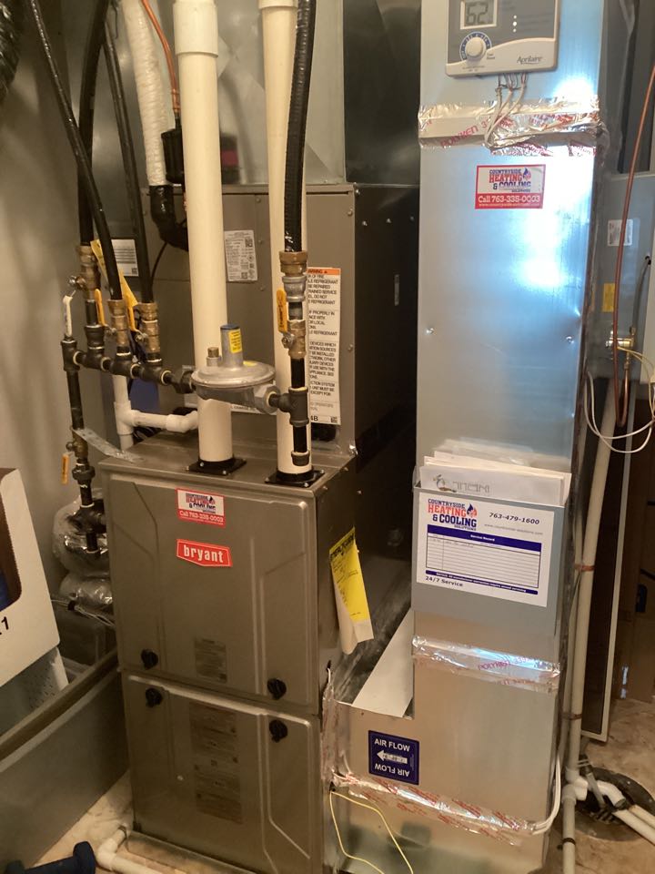 Installed new Bryant air conditioning unit in Delano MN