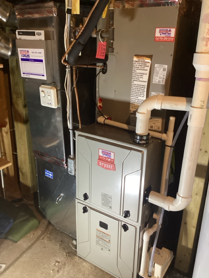 Bryant furnace and heat pump installed in spring park Mn