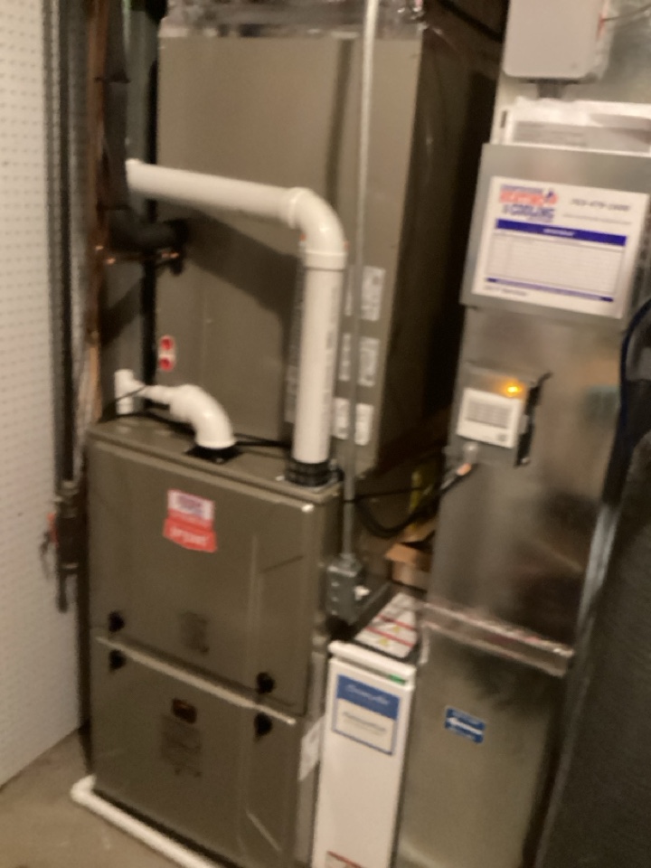 New Bryant furnace and heat pump installed in maple plain mn