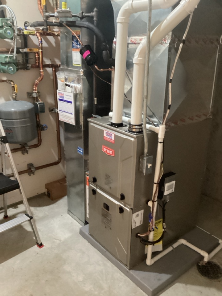 Installed new Bryant furnace and heat pump in Watertown Mn