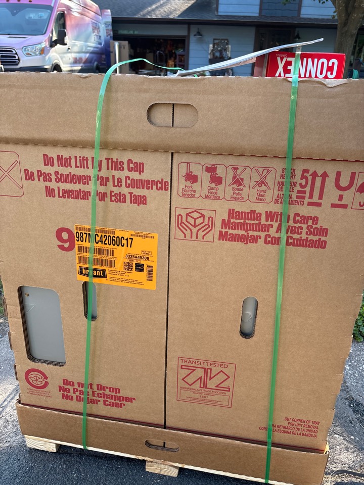 install furnace, A/C, coil, and humidifier. Maple Plain, Minnesota. 
