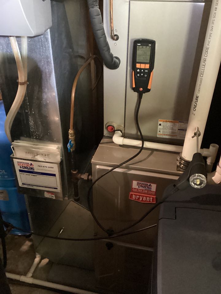 Bryant Evolution furnace maintenance in Delano
