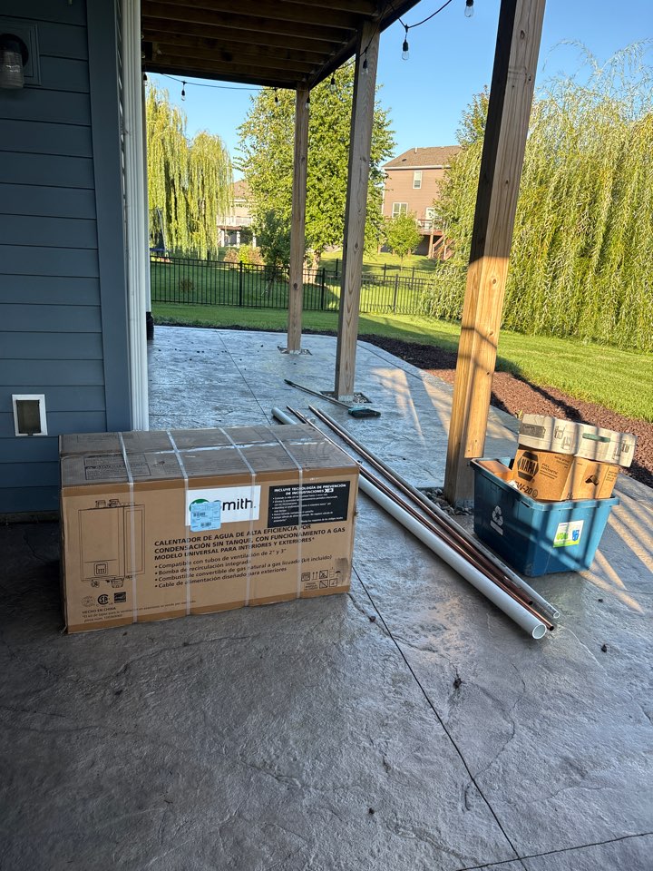 Installing tankless water heater - Waconia MN