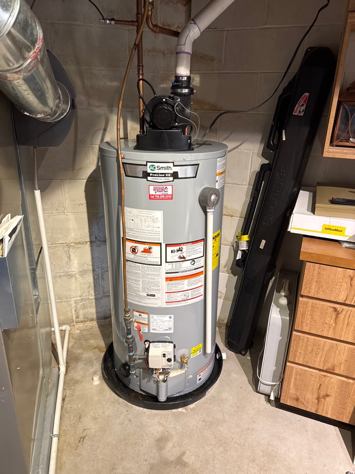 Water heater install in Mound MN