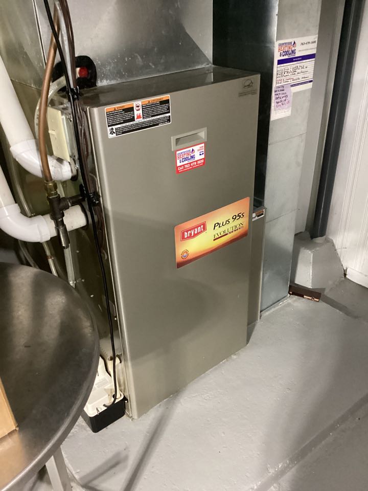 Bryant Evolution furnace maintenance in Mound