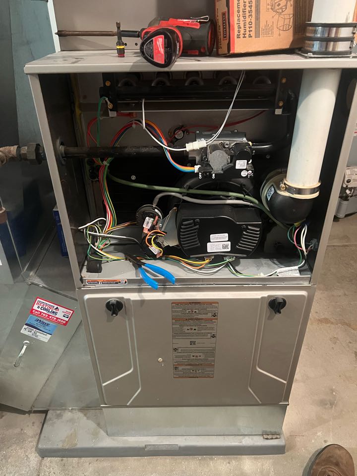 Fall furnace maintenance on Bryant system in Dayton, MN