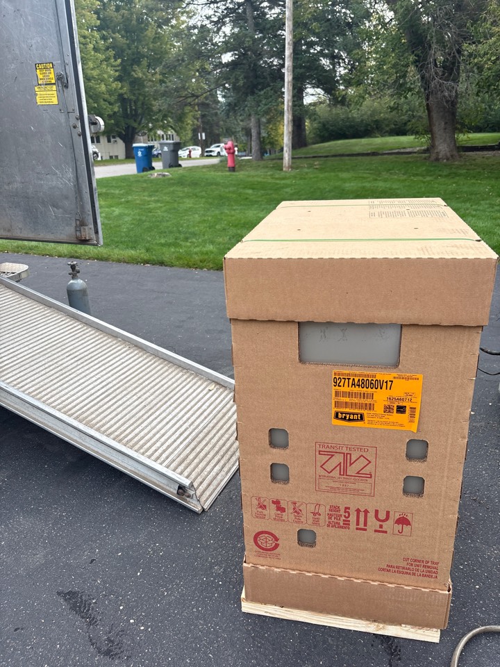 install furnace, HP, and coil. Hopkins, Minnesota. 