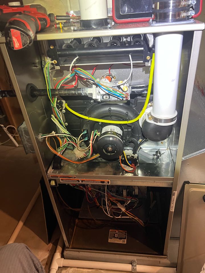 Performing fall furnace maintenance on Bryant system in Plymouth, MN