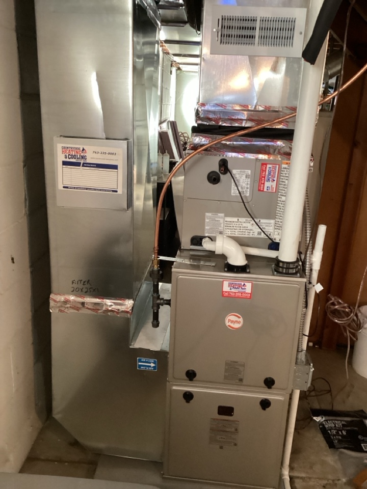 New ductwork and forced air system in Hopkins Mn