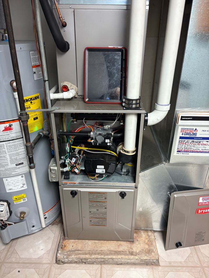 Performing fall furnace maintenance on a Bryant system - Plymouth MN