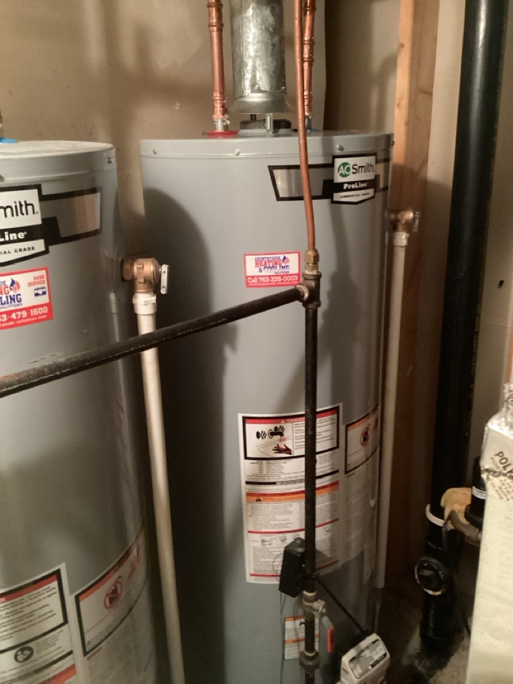 Installed new water heater in Minnetonka Mn