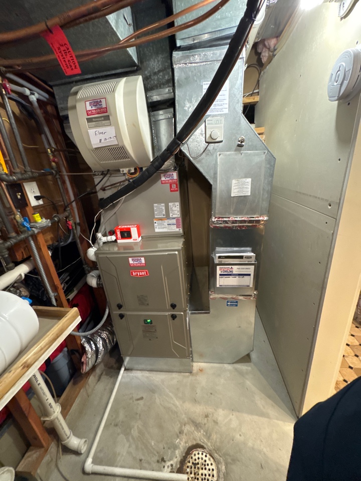 Bryant furnace install in mound MN