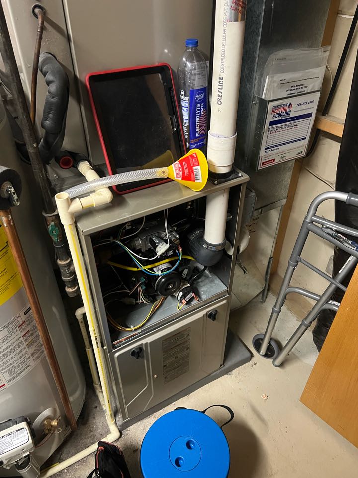 Performing fall furnace maintenance on Bryant system in Montrose, MN