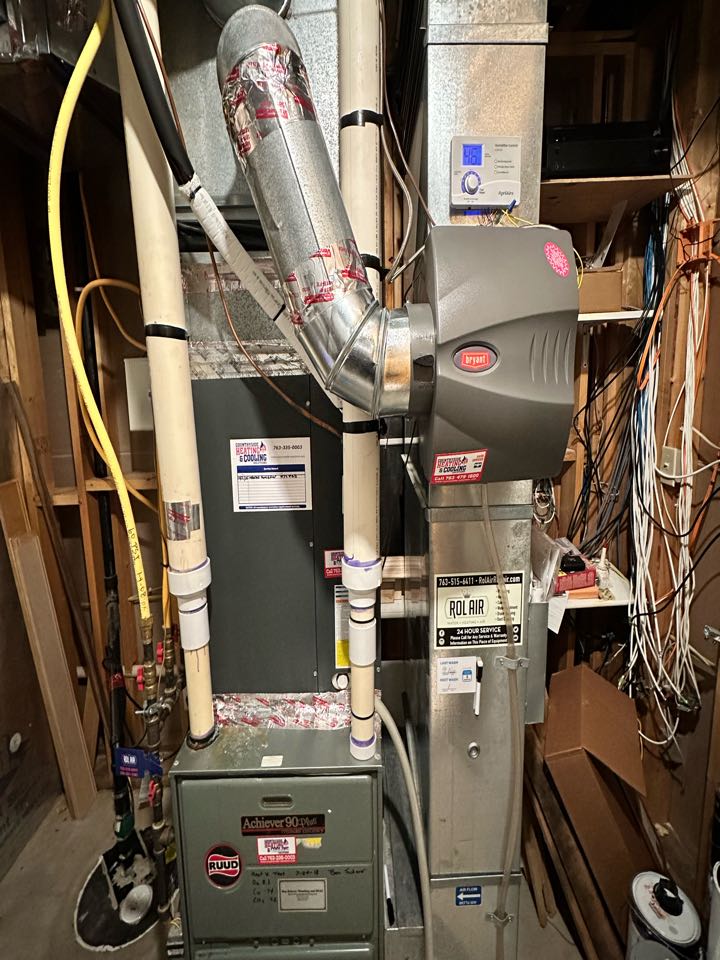 Installed Humidifier ByPass in Delano Mn