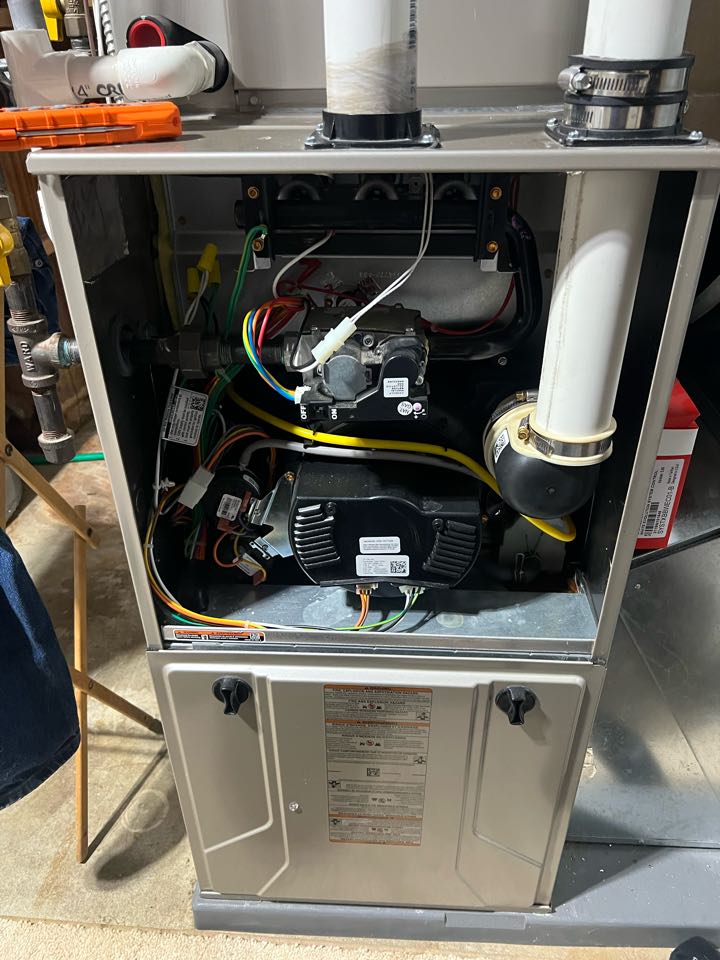 Performing fall furnace maintenance on Bryant system in Delano, MN