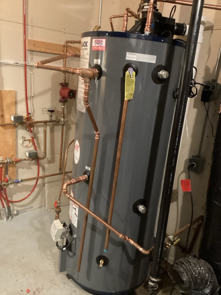 Installed combi- water heater in Minnetonka Mn