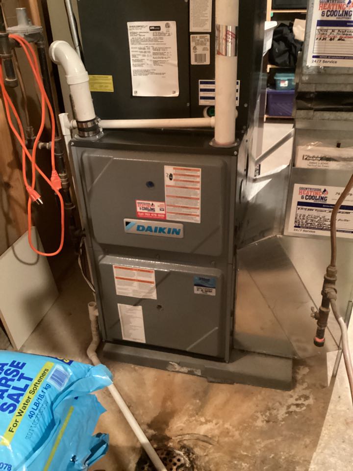 Furnace maintenance in Mound