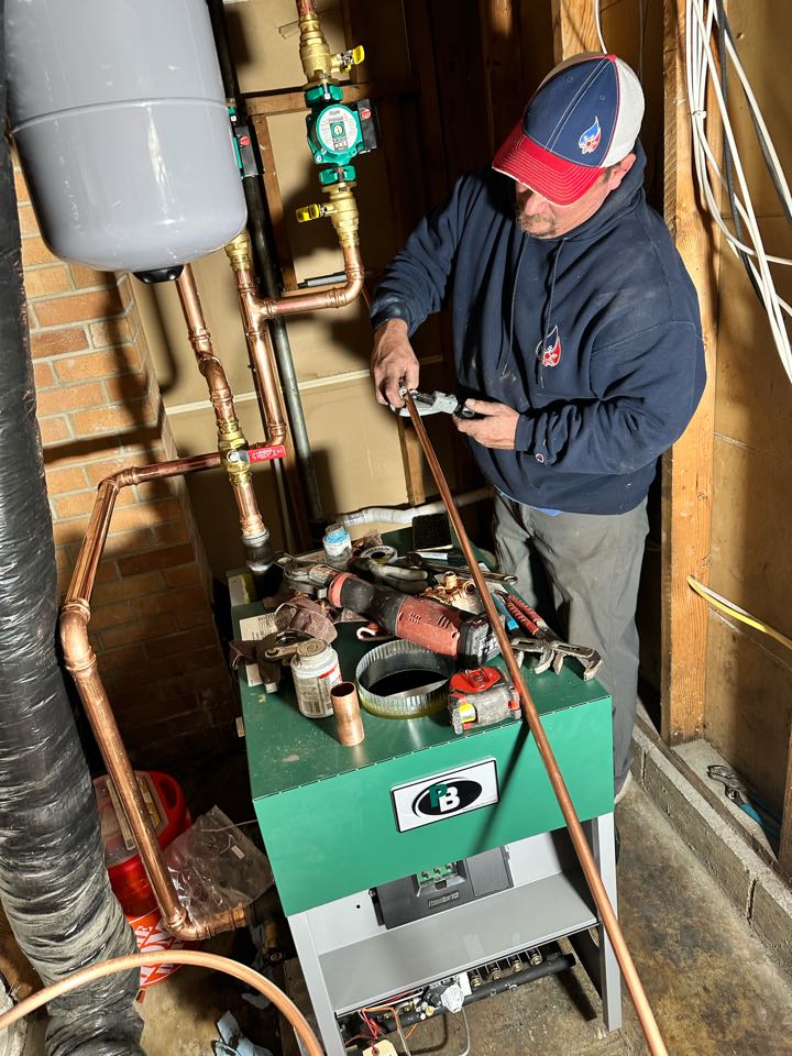 Installing boiler in Waconia Mn