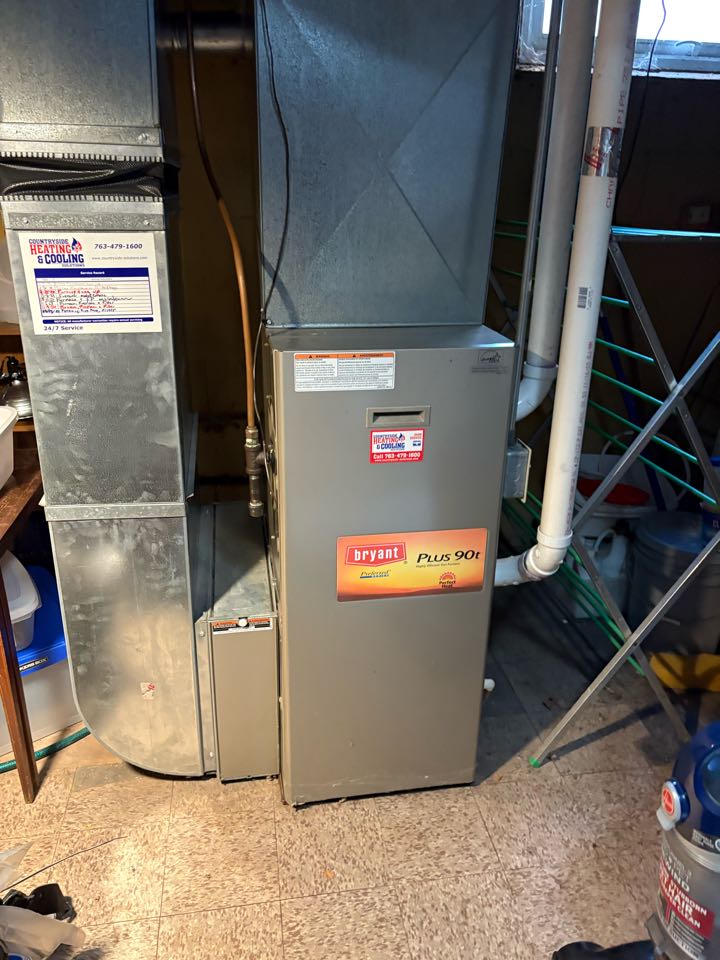 Performing fall furnace maintenance- Wayzata MN
