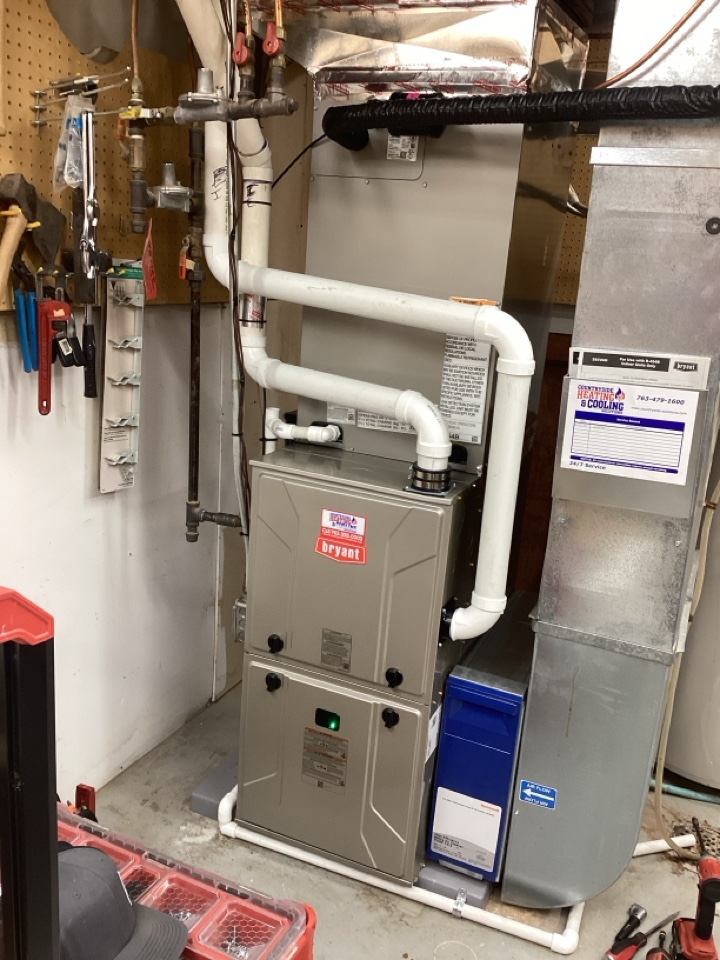 Installed new furnace and heat pump in Eden prairie Mn