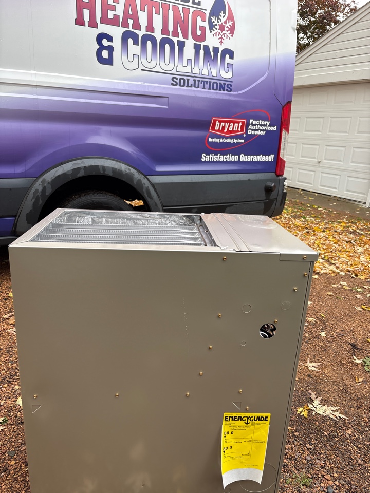 Install furnace. Maple Plain, Minnesota. 