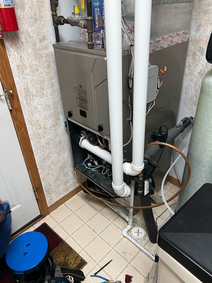 Performing fall furnace maintenance on Bryant system in Buffalo, MN