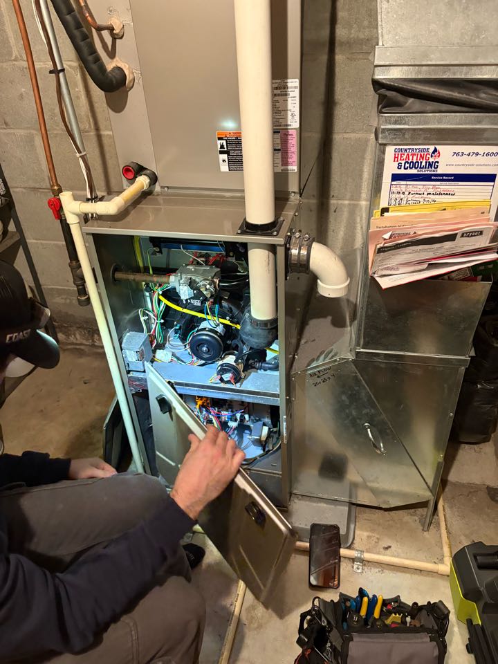 Performing fall furnace maintenance- Mound MN