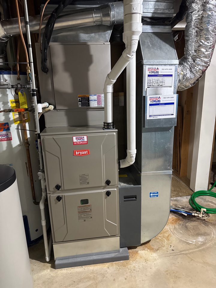 Bryant Modulating Furnace install in Delano MN