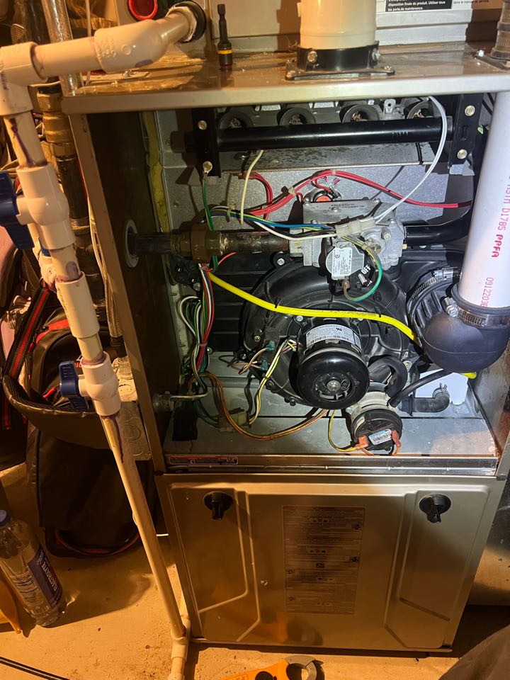 Performing fall furnace maintenance on Bryant system in Delano, MN