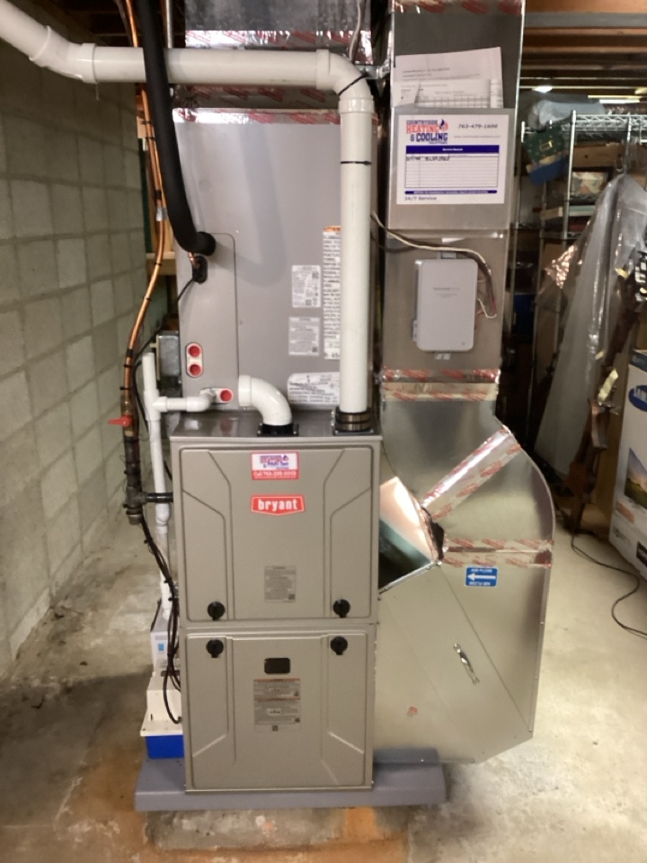 Furnace and heat pump installed in Wayzata Mn
