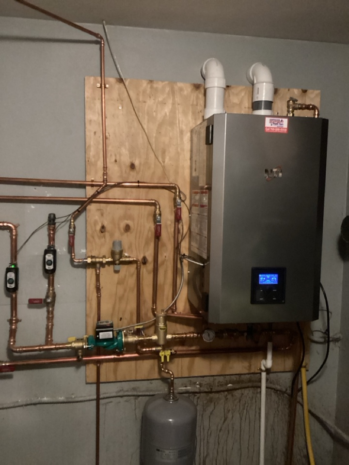 Installed new boiler in buffalo Mn