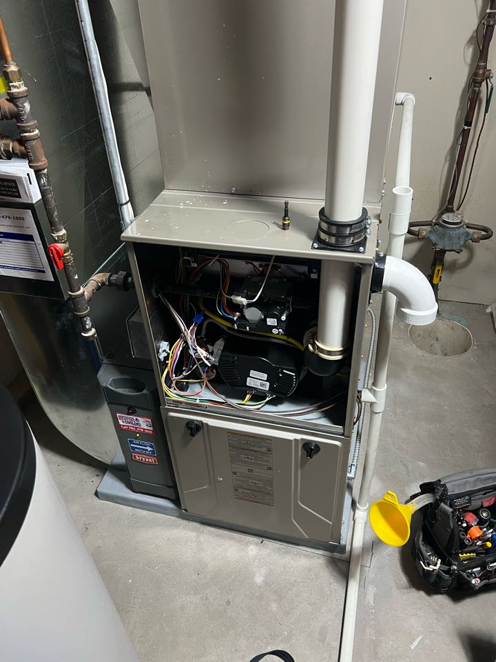 Performing fall furnace maintenance on Bryant system in Rockford, MN