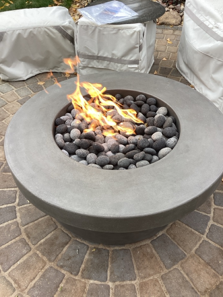 Outdoor fire pit installed in golden valley Mn