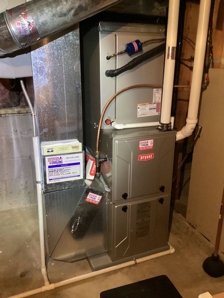 Bryant Evolution furnace maintenance in Anoka