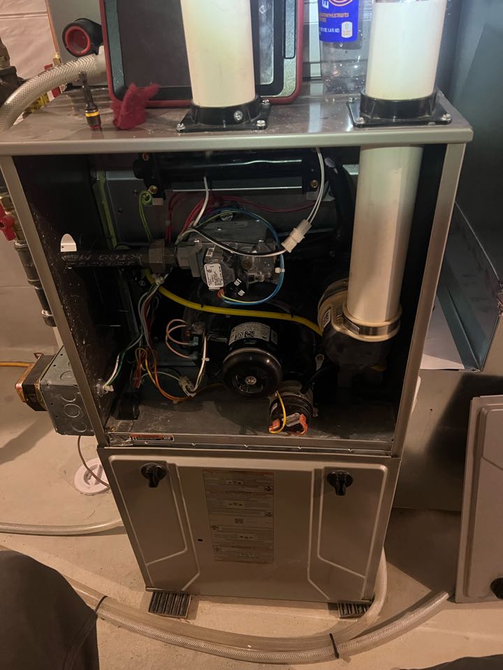 Performing fall furnace maintenance on Bryant system in Delano, MN