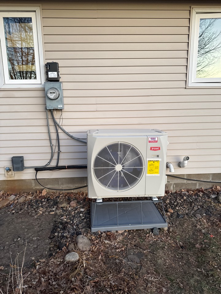 Heat pump and furnace install in Corcoran MN