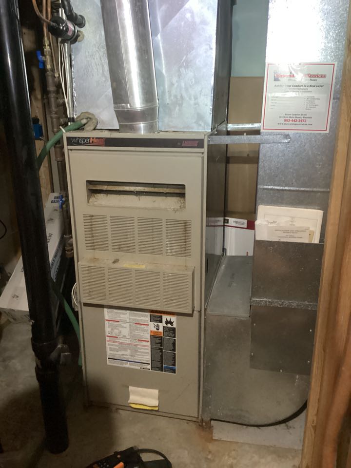 Gas furnace service in Waconia